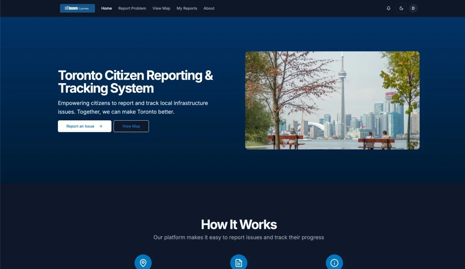 Screenshot of Toronto Cypress
